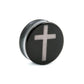 Custom Engraved Black Agate Stone Plug — Price Per 1