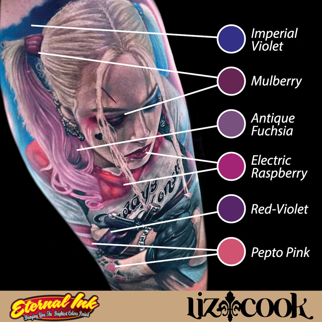 Liz Cook 1oz Eternal Tattoo Ink Set Example  4