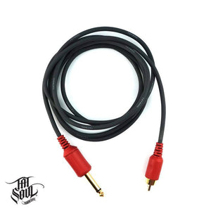 TATSoul Lux Plus RCA Cord - Premium RCA Cable with Phono Plug & 1/4" Jack Mono Plug - Painful Pleasures