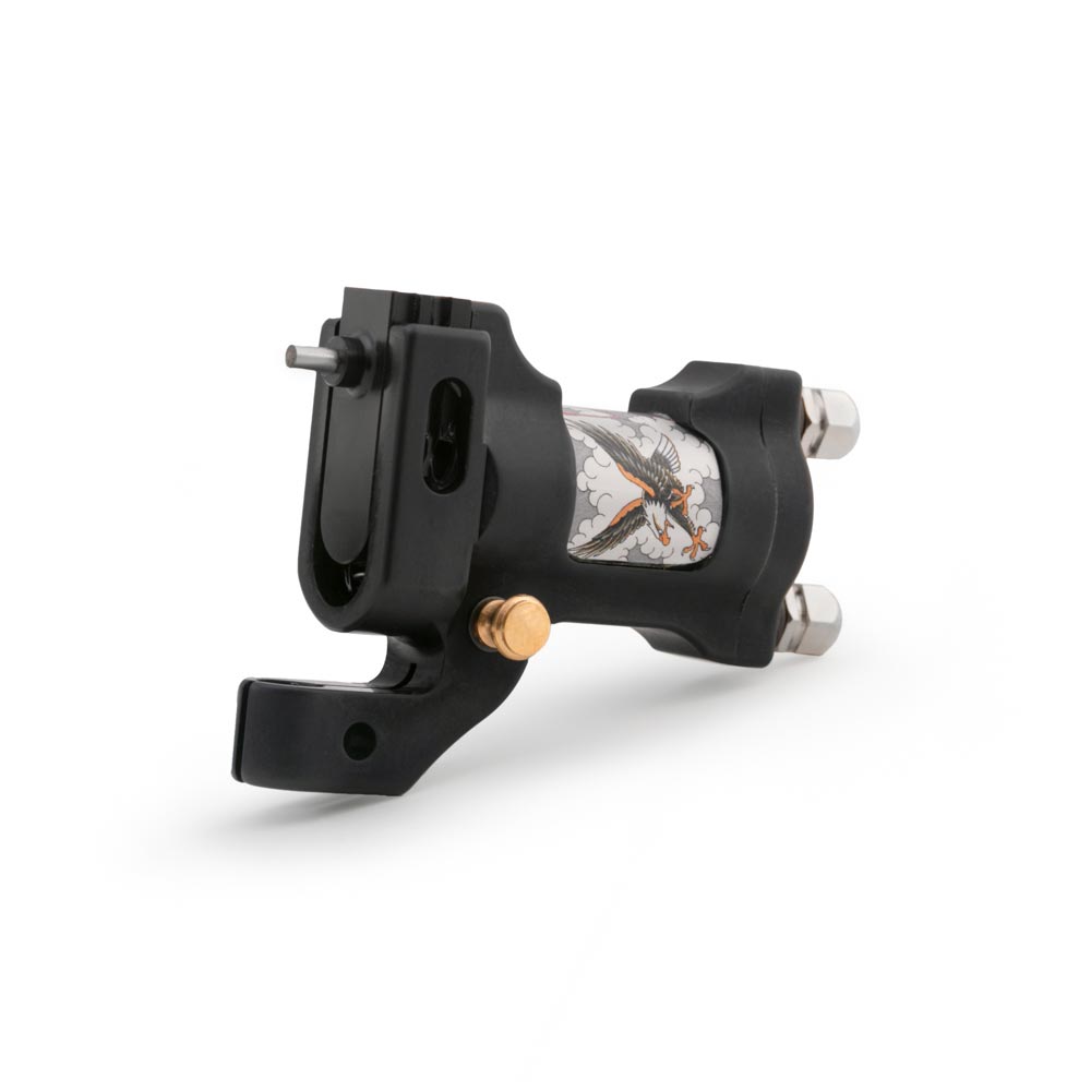 HM Neto Goussain Rotary Tattoo Machine — Black (angle)