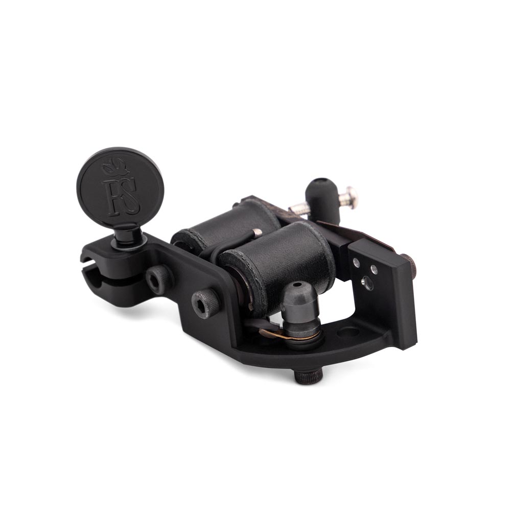 Right Stuff Lucky TrueLiner ALU Coil Tattoo Machine — Black (rear)