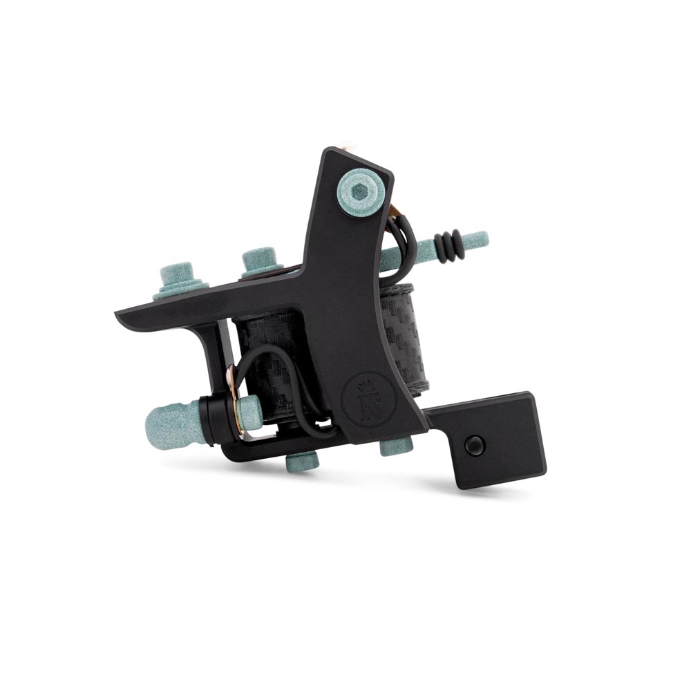 Right Stuff miniDOZZER TrueLiner Coil Tattoo Machine — Black/Mint