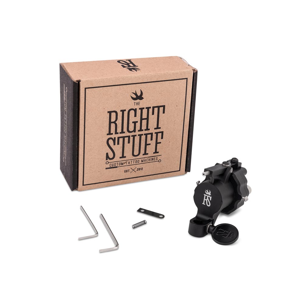 Right Stuff RE:verse Rotary Tattoo Machine — Black (front)