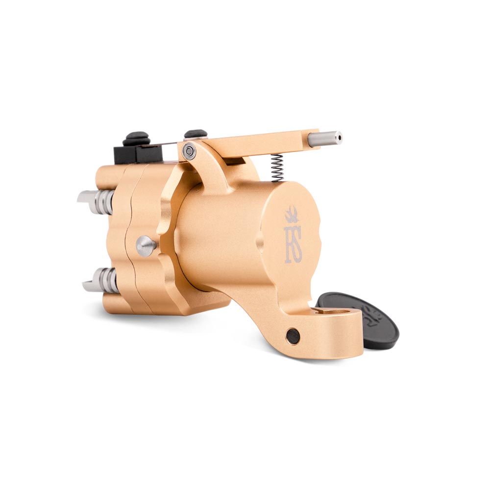 Right Stuff RE:verse Rotary Tattoo Machine — Gold (rear)