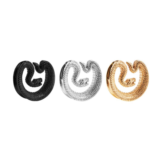Coiled Snake Double Flared Saddle Weights - Price Per 2