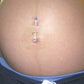 14g 2” Acrylic UV Ball Pregnancy Belly Button Ring