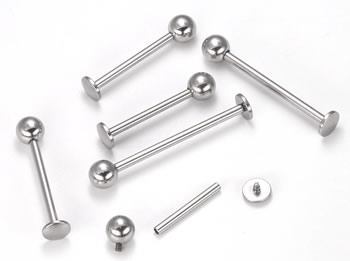 14g 5/8” Stainless Steel Disc Labret — Price Per 1