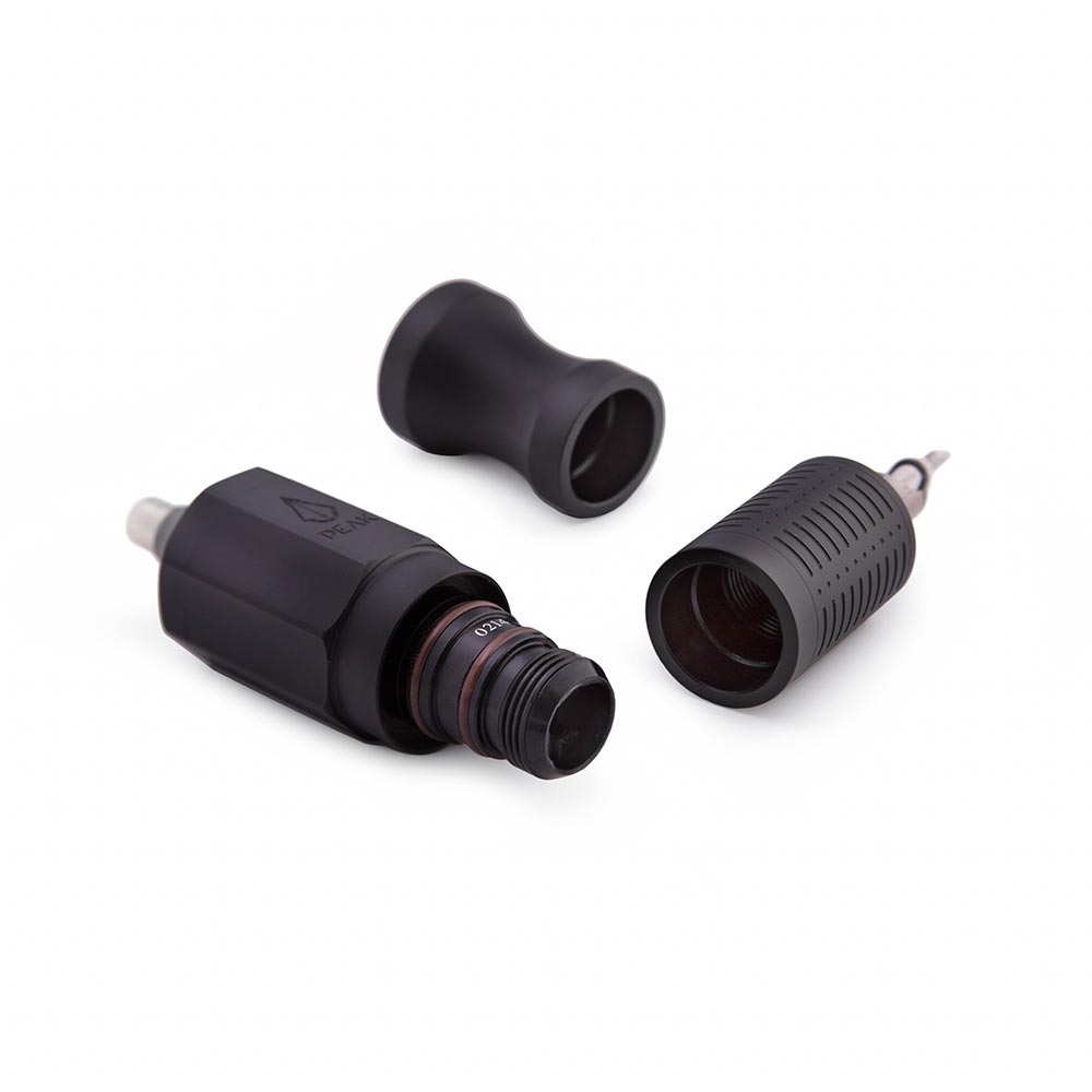 Peak Matrix Pen Rotary Tattoo Machine — Black — TApered Grip