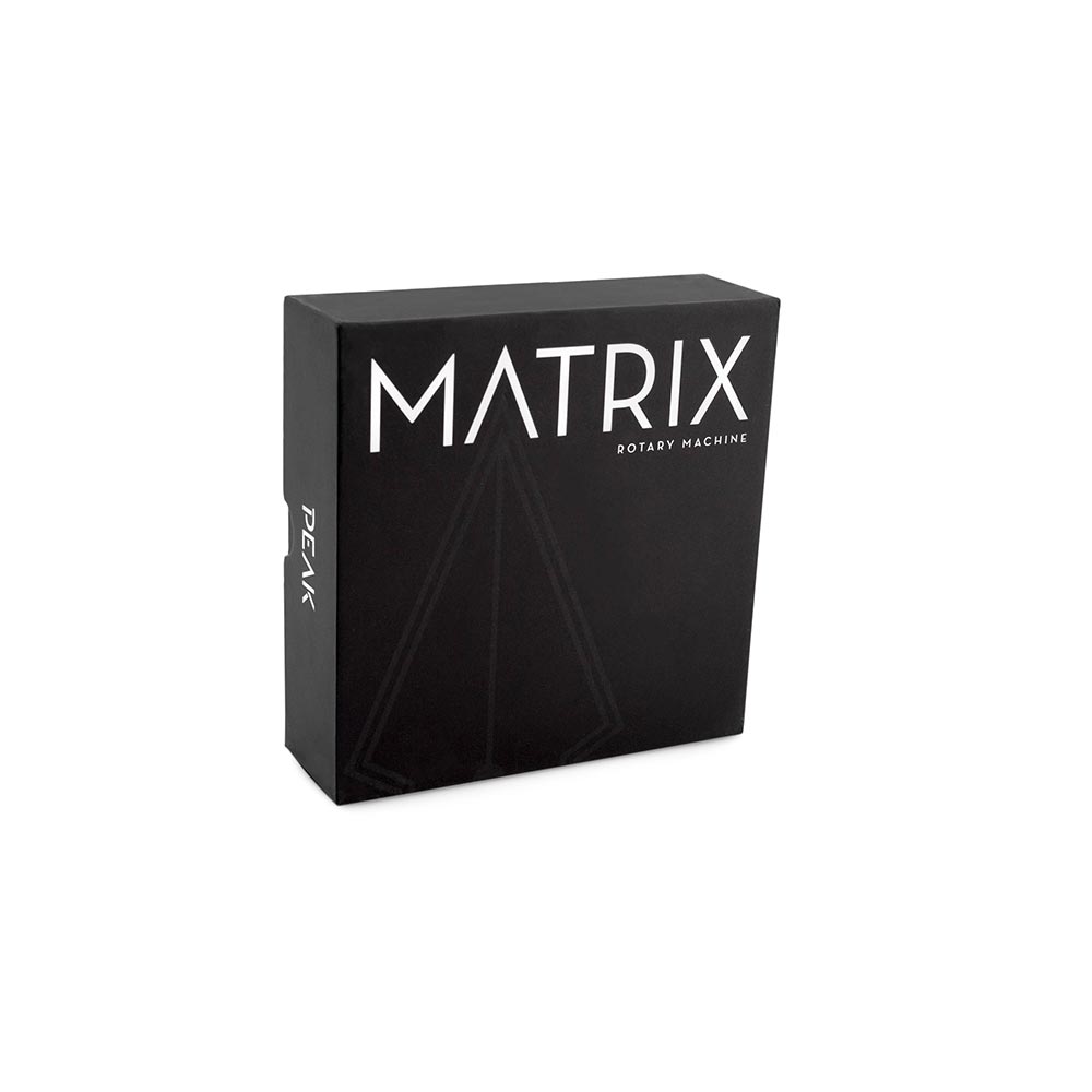 Peak Matrix Pen Rotary Tattoo Machine — Black — Disassembled Parts