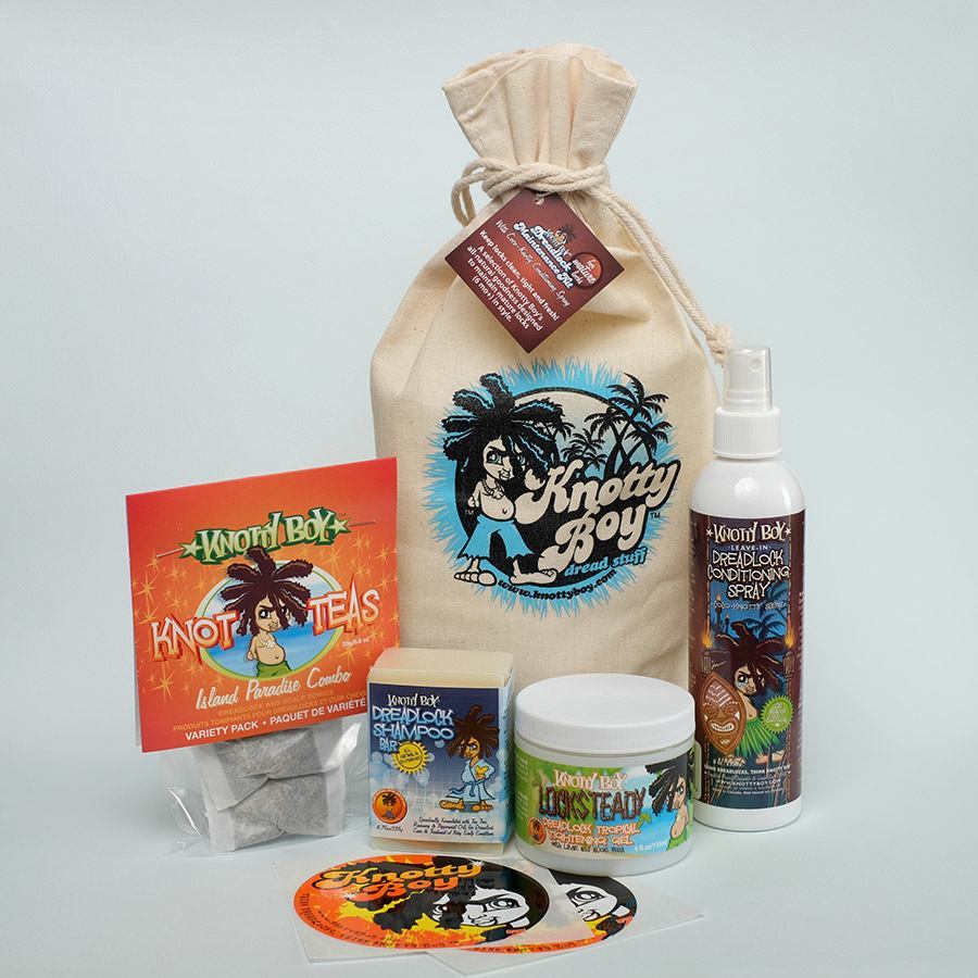 Knotty Boy Maintenance Kit for Mature Locks with Coco-Knotty Conditioning Spray