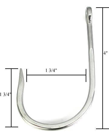 4g Sea Demon Steel Suspension Hook Measurements