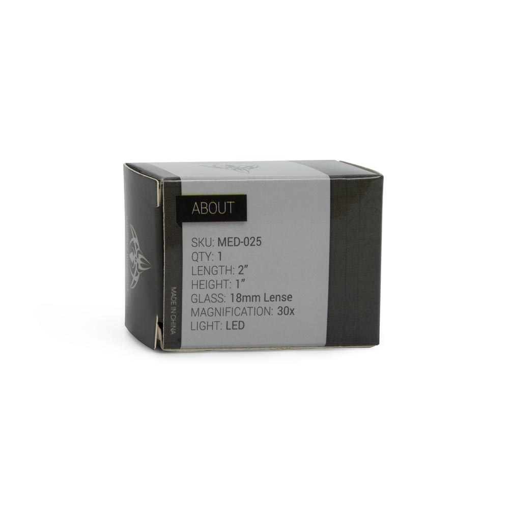 30x Illuminated LED Eye Loupe Glass Lens