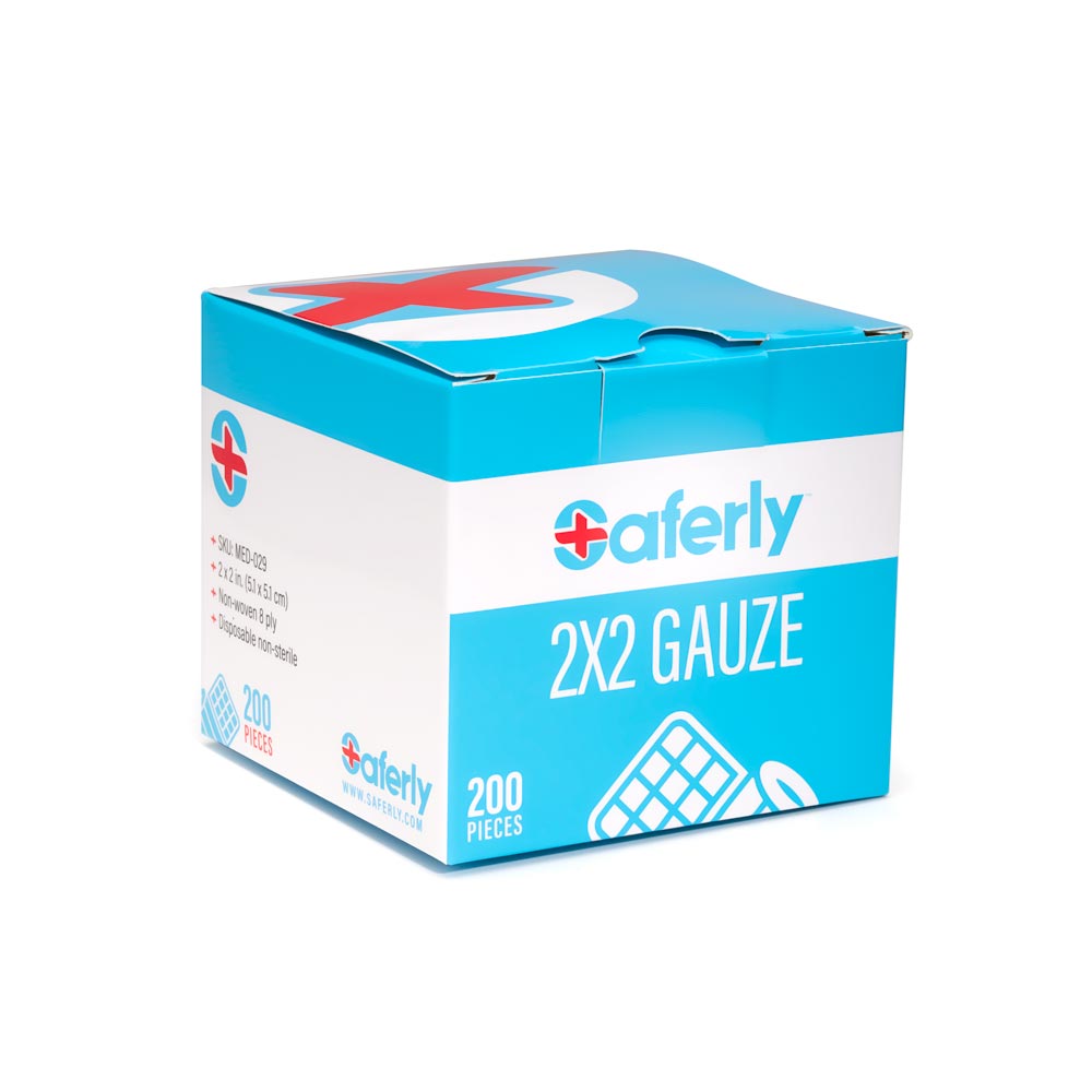 Saferly Gauze — Box of 200 — Pick Size