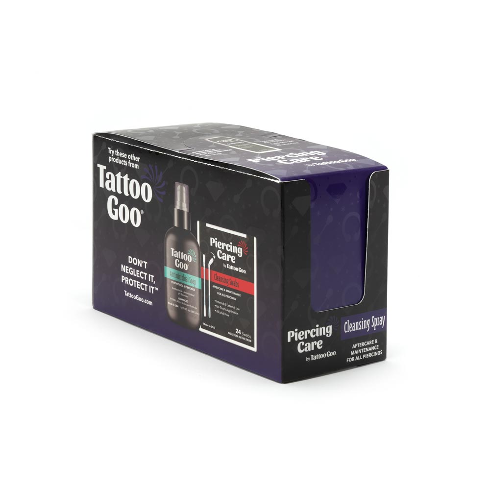 Piercing Care Cleansing Spray by Tattoo Goo — 2oz — Case of 12 Bottles