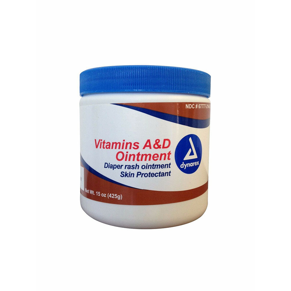 Vitamins A & D Ointment — 15oz Jar — Bottom Angled View