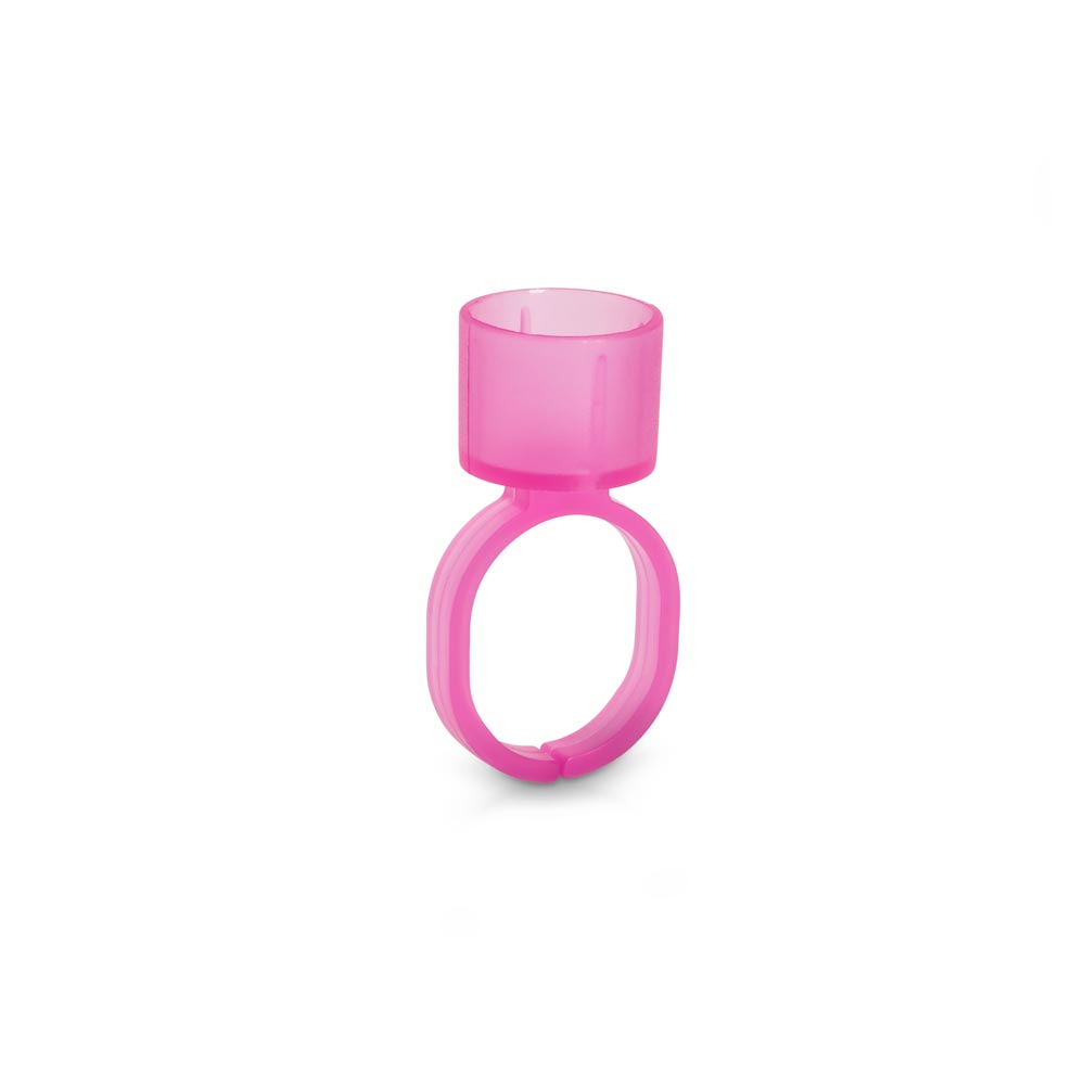 Cosmetic Ink Cup Holder Finger Ring — Pink — Bag of 50 - Painful Pleasures