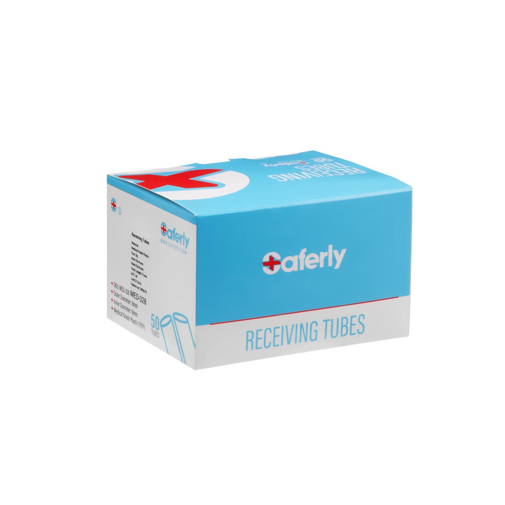 Saferly Plastic Disposable 0g Receiving Tubes — Box of 50