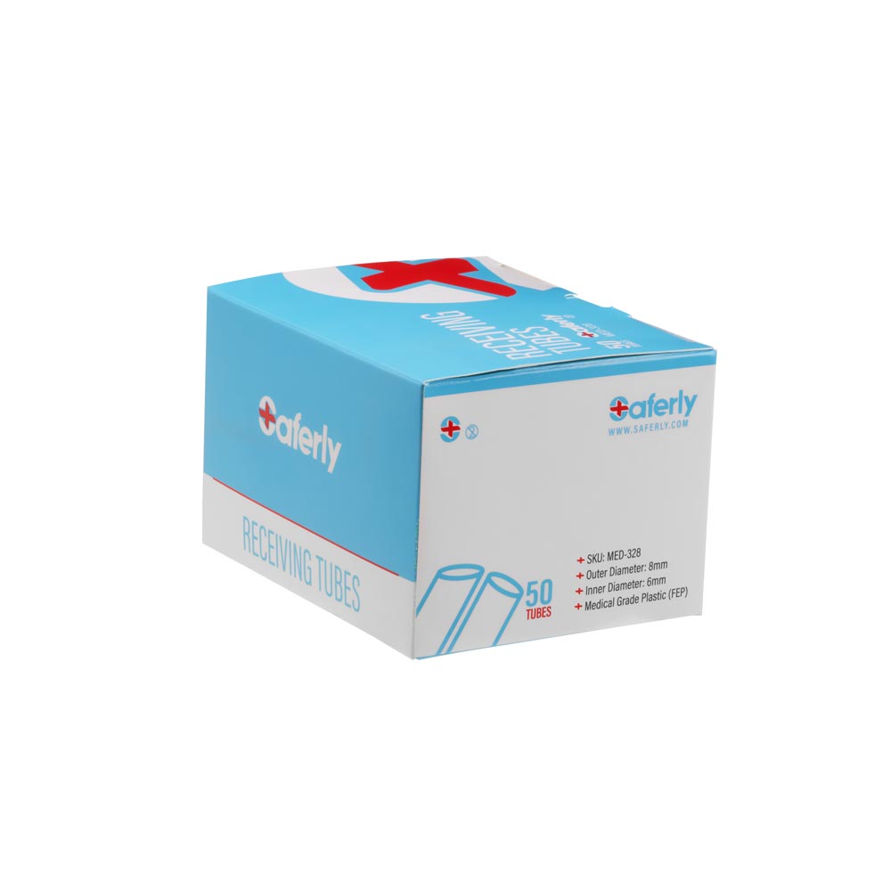 Saferly Plastic Disposable 0g Receiving Tubes — Box of 50