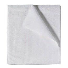 Premium 2-Ply Tissue Drape Sheets - 40" x 48" - Case of 100 White Sheets