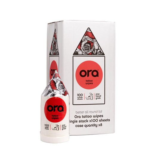 Ora® VIP™ Series Case of Eight Recyclable Dry Tattoo Wipes — Price Per Case