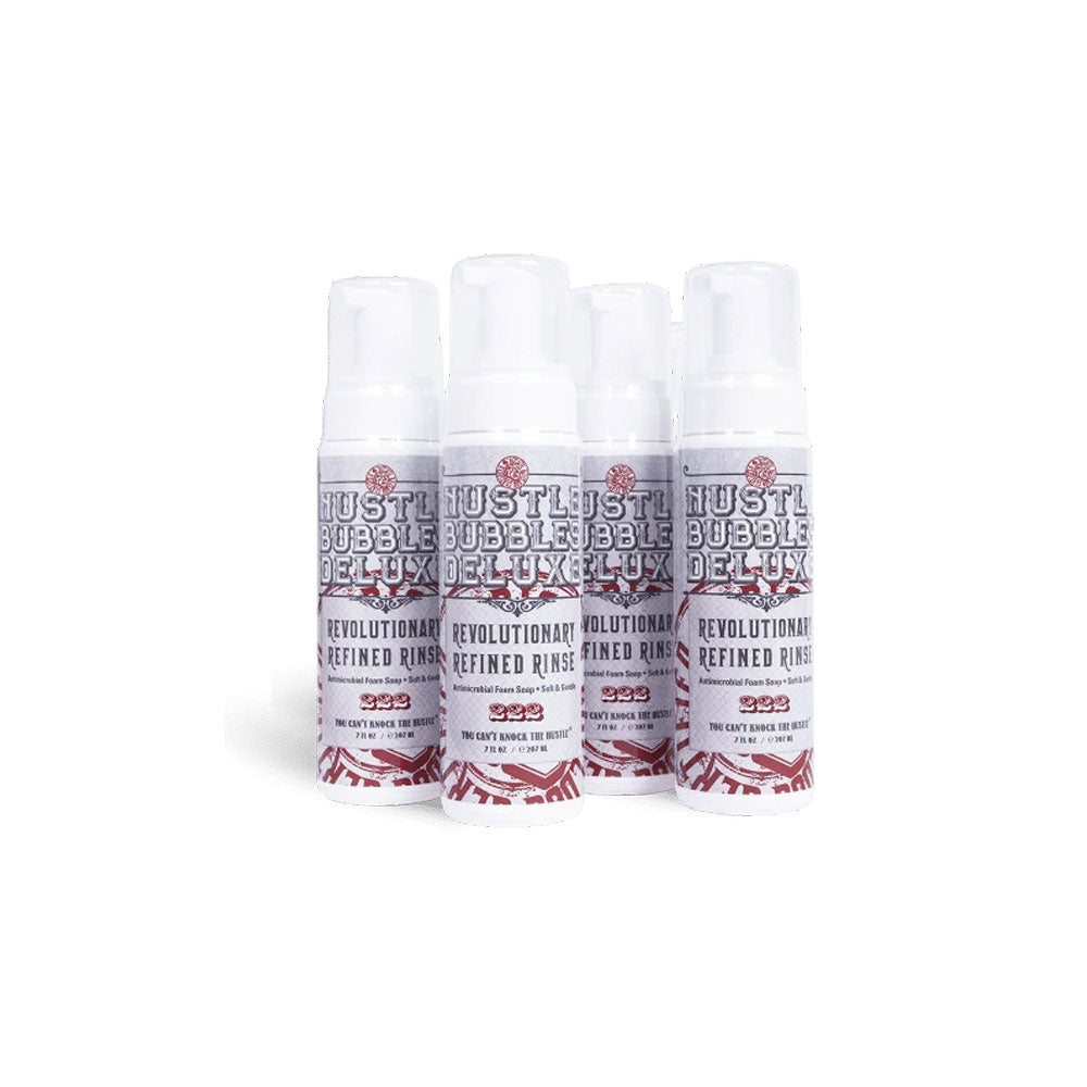 Hustle Bubbles Deluxe Foamer Antimicrobial Soap — 7 fl oz — Case of 12 Bottles