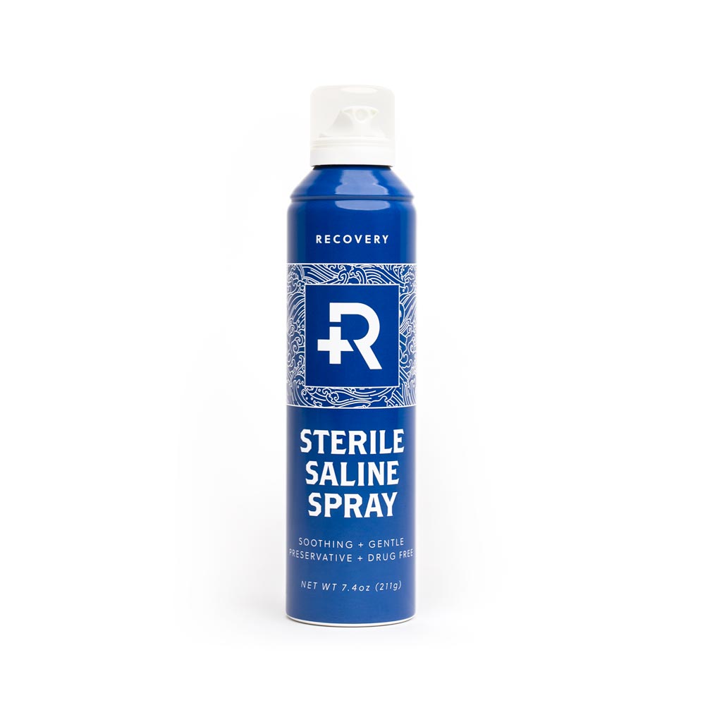 Recovery Sterilized Saline Wash Spray — 7.4oz — Case of 36 Spray Cans