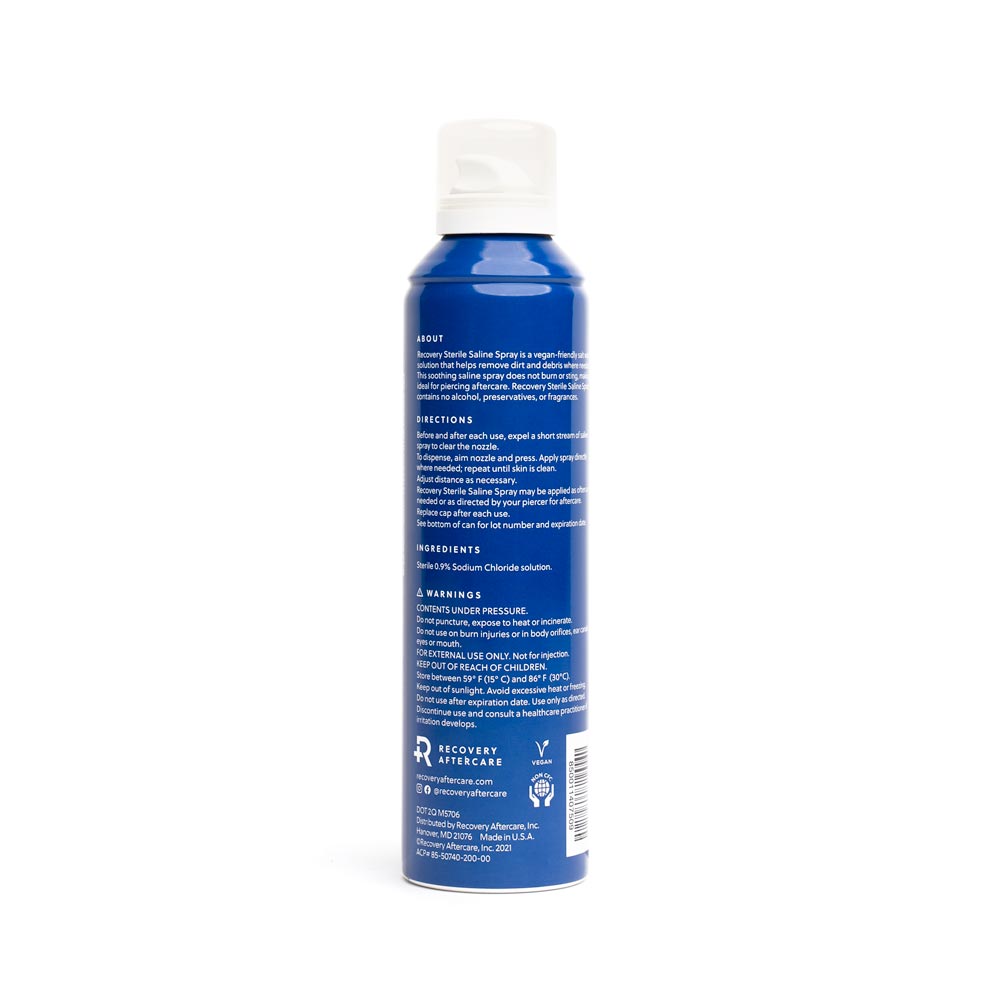 Recovery Sterilized Saline Wash Spray — 7.4oz Can