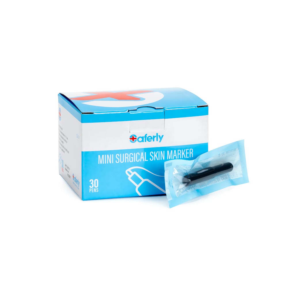 Saferly White Mini Surgical Skin Marker — Single or Box of 30