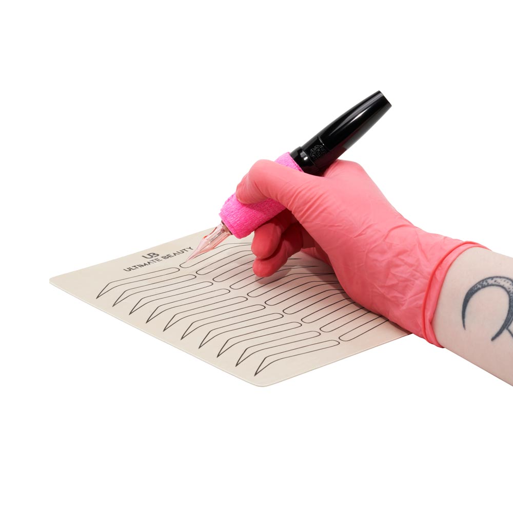 Ultimate Beauty Eyebrow PMU Practice Sheet — Double-Sided
