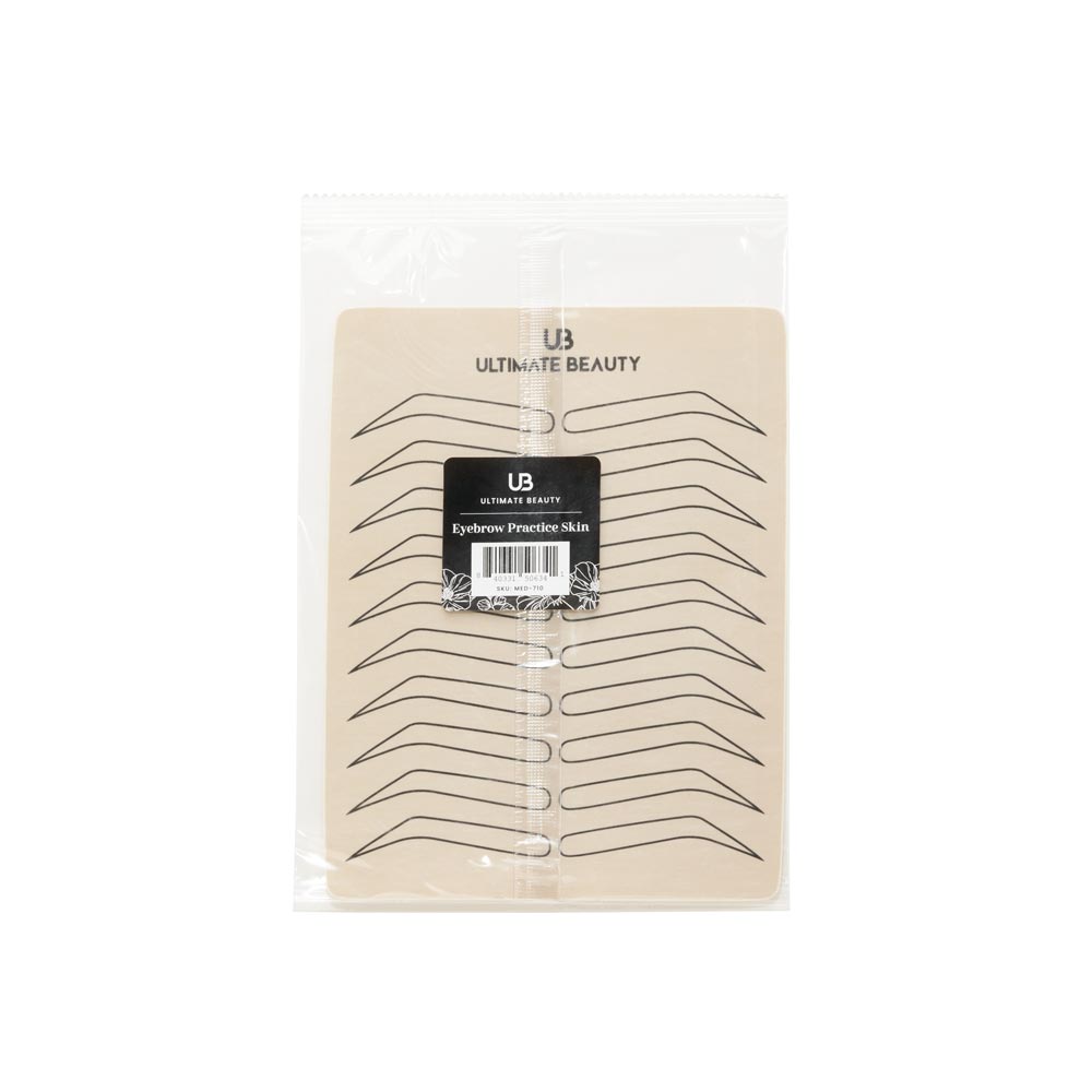 Ultimate Beauty Eyebrow PMU Practice Sheet — Double-Sided