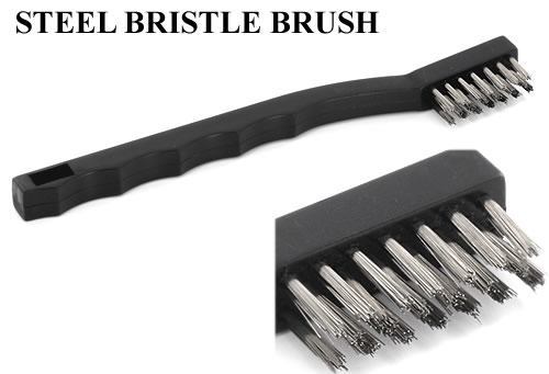 Steel Bristle Brush - Tattoo Tube Tip Cleaning Brush & Shop Brush