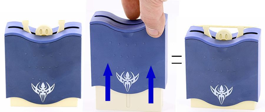 Toothpick Holder — Strong Man Style — Blue