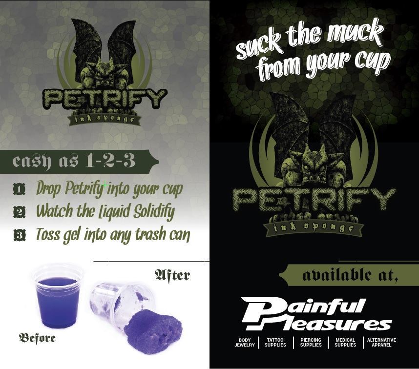 Petrify 5oz Needle Nose Bottle - Bio Gel - Clean Up Your Rinse Cups