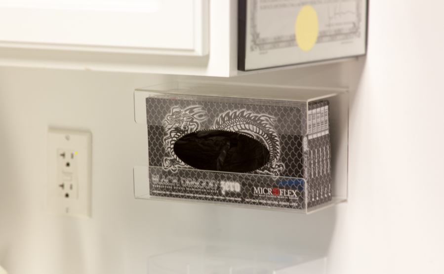 Glove Box Holder - Acrylic Glove Box Dispenser