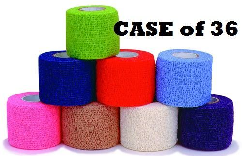 Coban Cohesive Wrap — 2" x 5 Yards — Case of 36 Rolls