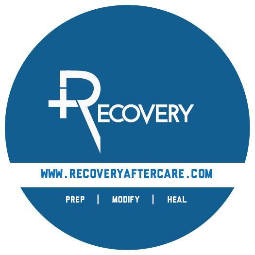 Recovery Aftercare Round Blue Sticker