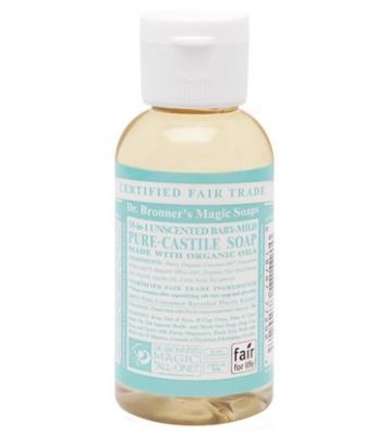 Dr. Bronner's Magic Soaps Unscented Baby-Mild Pure-Castile Soap - 2oz. Bottle