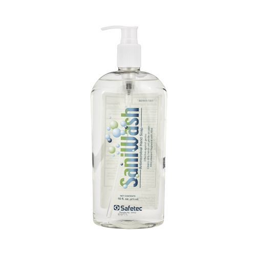 Safetec SaniWash Antimicrobial Handwash — 16oz Bottle