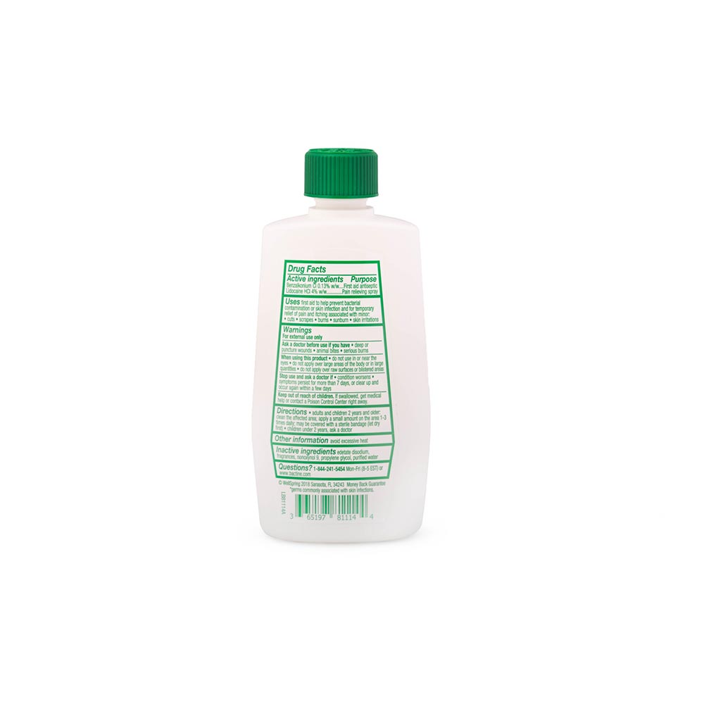 Bactine Max 4oz Squeeze Bottle — Front Side