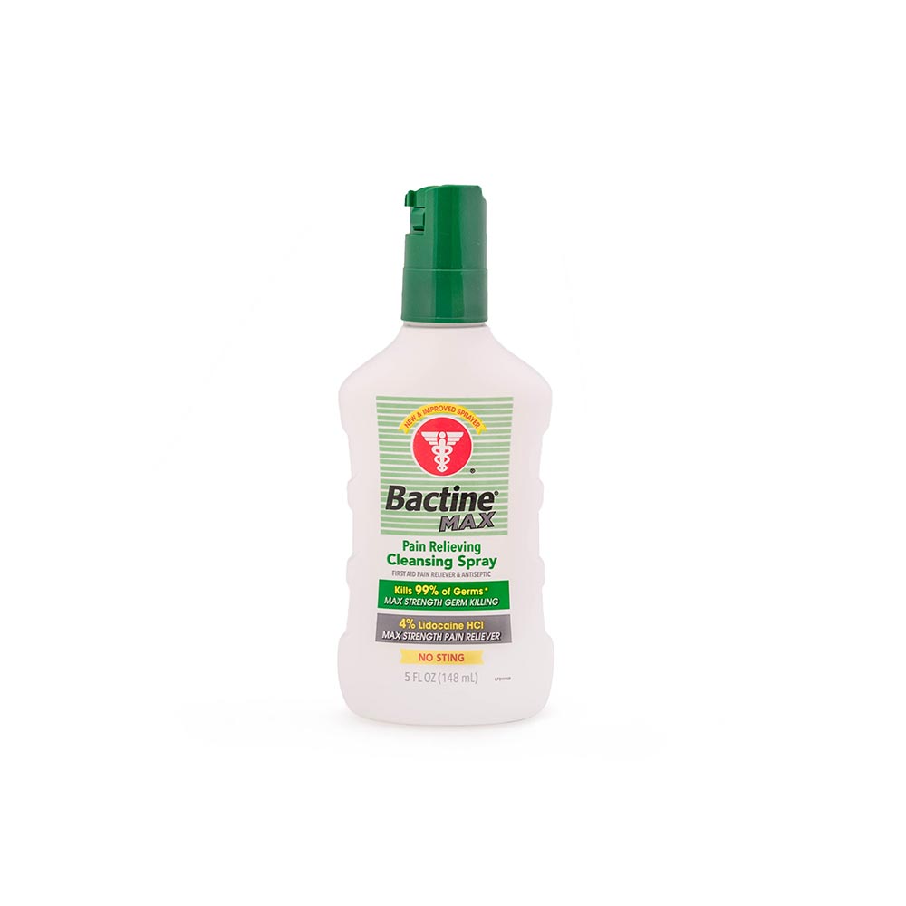 Bacticine Bactine Max — First Aid Anesthetic & Antiseptic — 5oz Spray Bottle