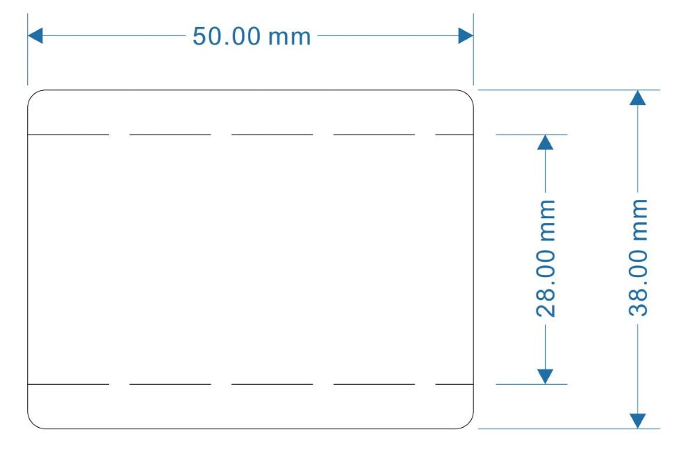 Large Memory Foam Grip Cover Measurements Diagram 2
