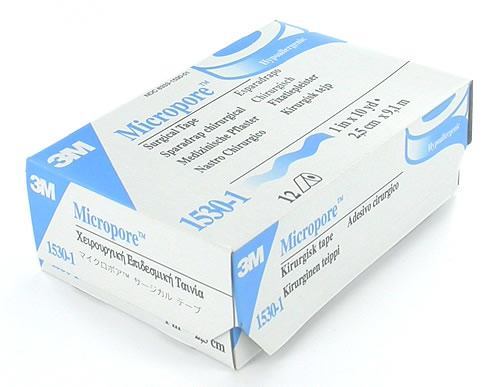 1"-Wide Roll of 3M Micropore Medical Paper Tape - Price Per Case