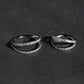 Tilum 16g Titanium Faux Jeweled Double Hoop Clicker Ring - Price Per 1