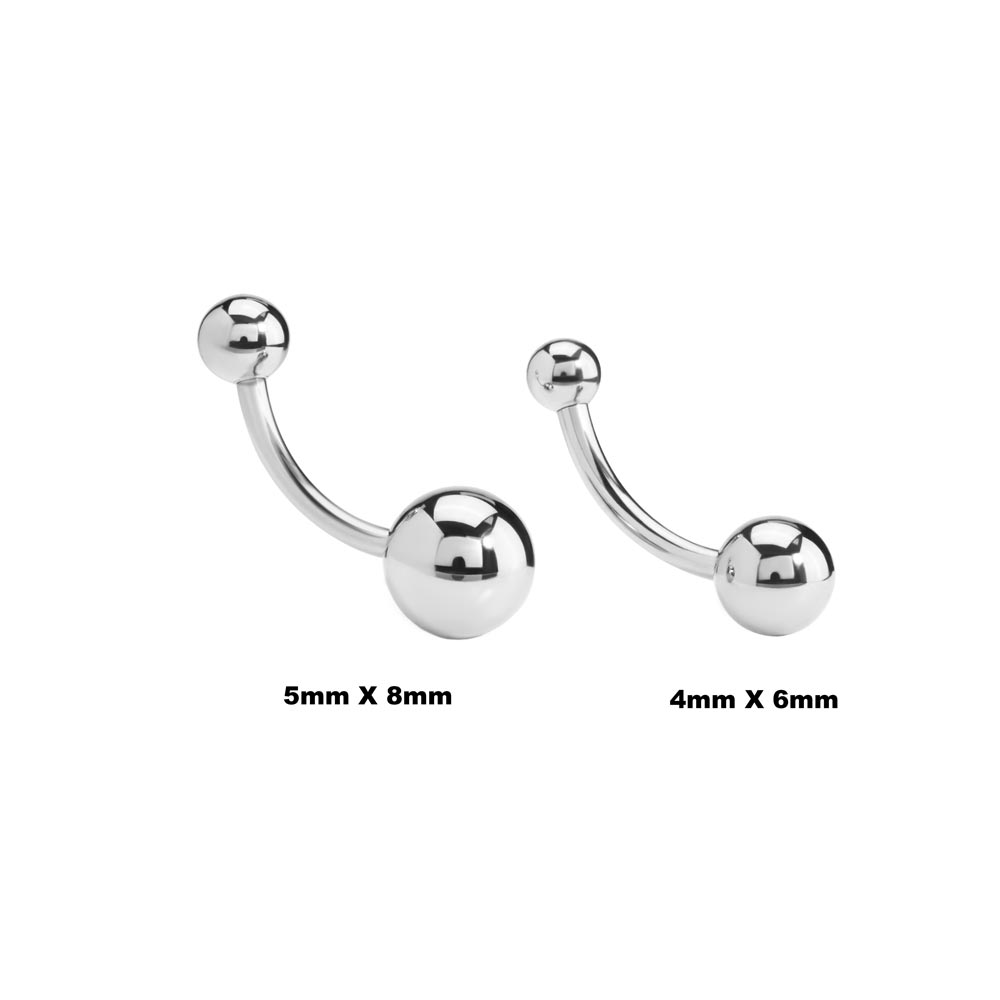 Tilum Internally Threaded Simple Titanium Belly Button Ring — Pick Size