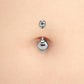 Tilum Internally Threaded Simple Titanium Belly Button Ring — Pick Size