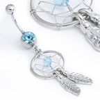 14g 7/16" Dreamcatcher Belly Button Ring - Painful Pleasures