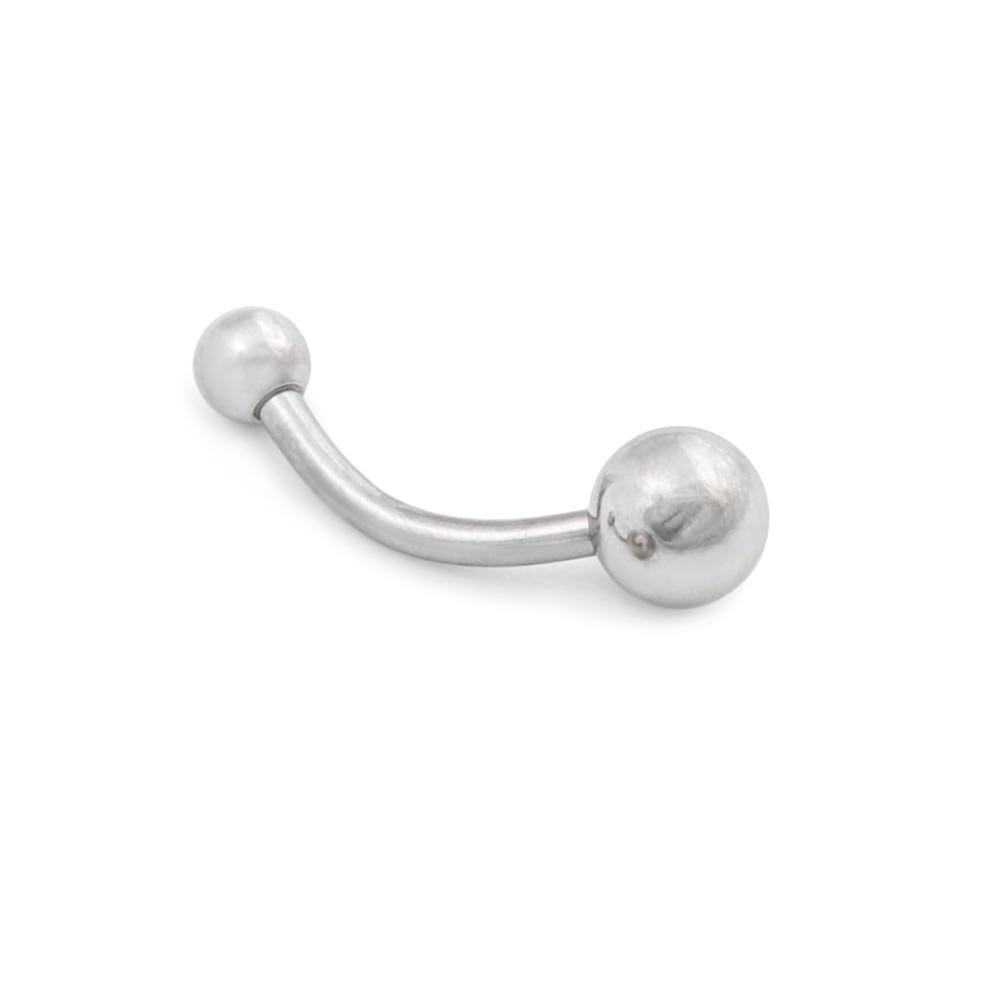 14g 7/16” Steel Ball Belly Button Ring - 5mm/8mm