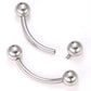 12g Internal Steel Bent Barbell — Price Per 1