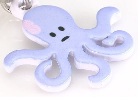 14g 7/16" Lavender Octopus Steel Belly Button Ring