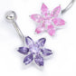 14g 3/8" FLOWER Navel Jewelry